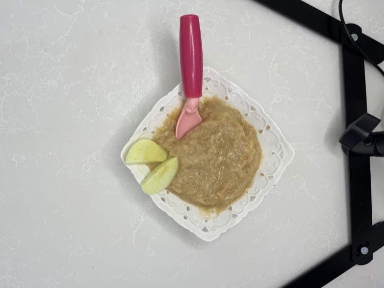 Apple Semolina Pudding — baby-led weaning recipe for 6+ months