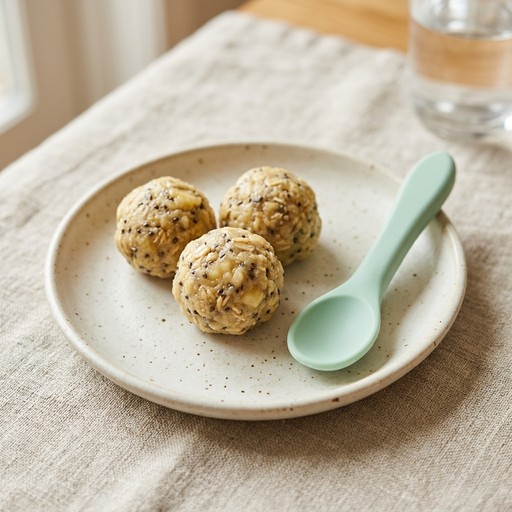 Banana Chia Bites — baby-led weaning recipe for 6+ months