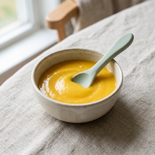 مزيج الموز والمانجو — baby-led weaning recipe for 6+ months