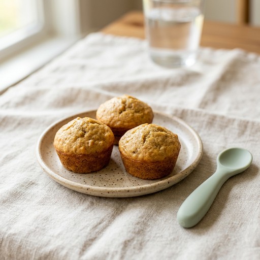 Banana Peanut Butter Muffins — baby-led weaning recipe for 9+ months