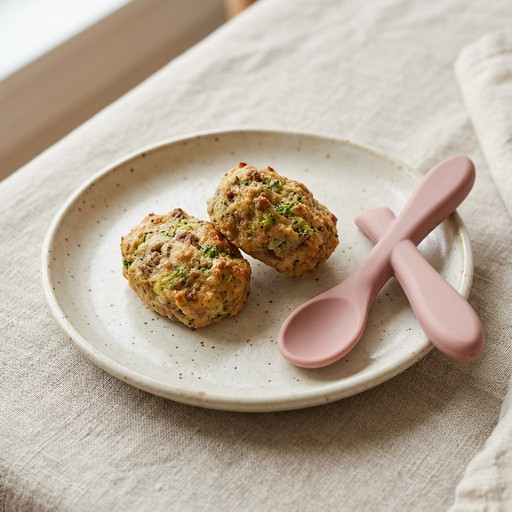 Beef & Broccoli Bites — baby-led weaning recipe for 6+ months