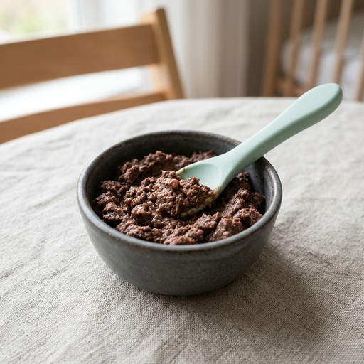 هريس كبد البقر — baby-led weaning recipe for 6+ months