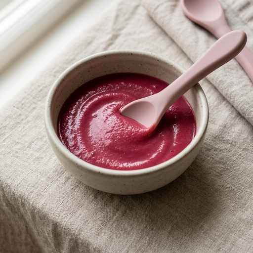 مزيج الشمندر والجزر — baby-led weaning recipe for 6+ months