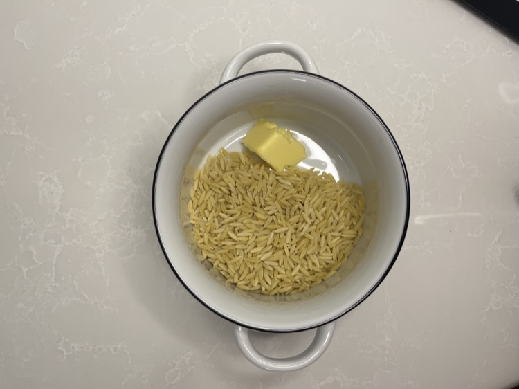 Beetroot Orzo Pilaf — baby-led weaning recipe for 9+ months