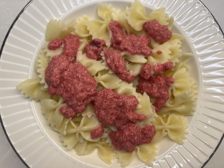 Beetroot Sauce Pink Pasta — baby-led weaning recipe for 9+ months