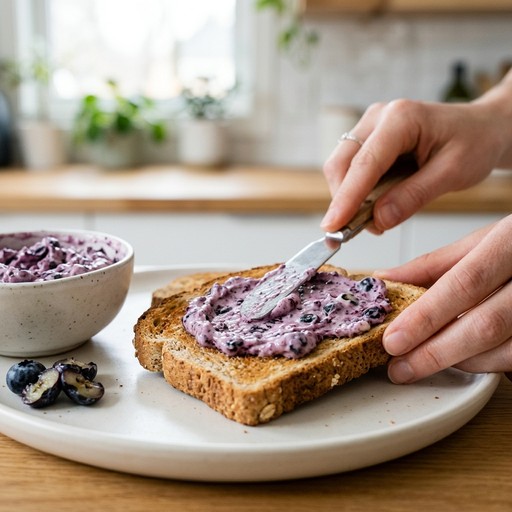 Blueberry Cream Cheese Bagel Pieces — photo 1