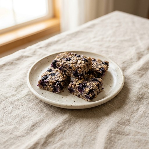 Blueberry Oat Bars — baby-led weaning recipe for 6+ months