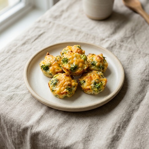 Broccoli & Cheese Bites — baby-led weaning recipe for 9+ months