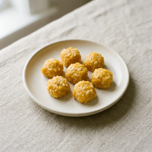Butternut Squash Risotto Bites — baby-led weaning recipe for 6+ months