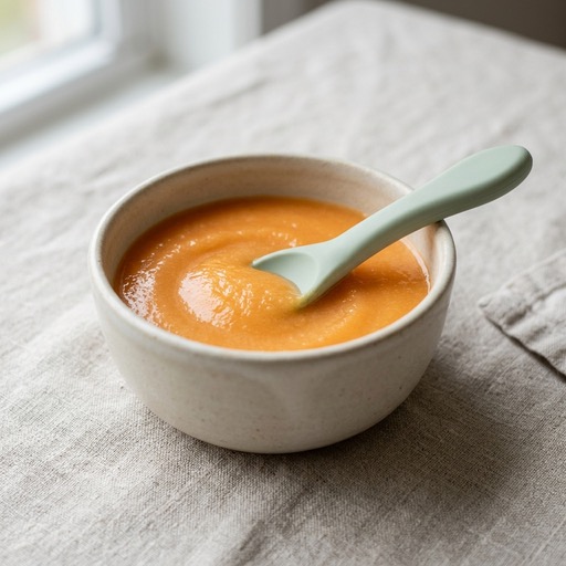 بوريه الشمام — baby-led weaning recipe for 6+ months