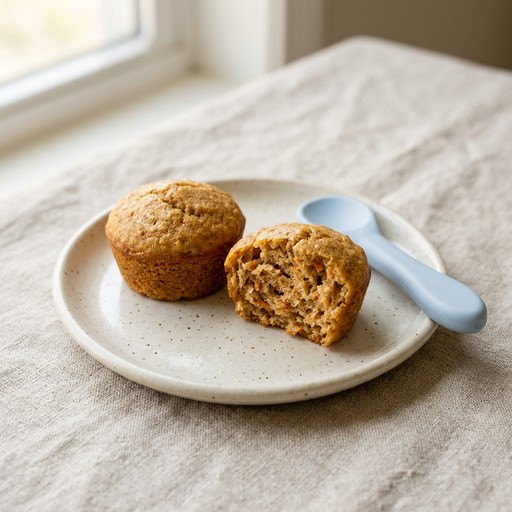 Mini Carrot Cake Bites — baby-led weaning recipe for 9+ months