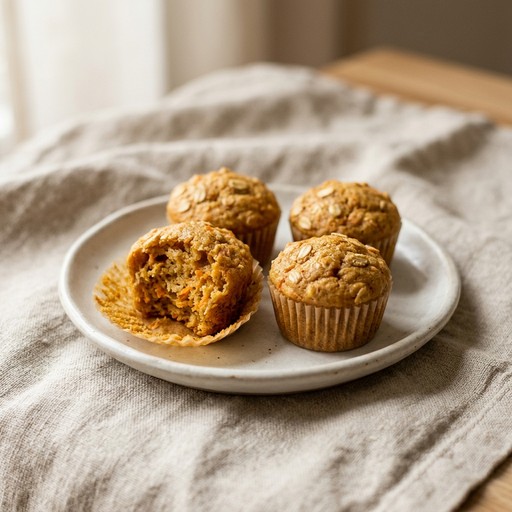 Carrot & Oat Muffins — baby-led weaning recipe for 9+ months