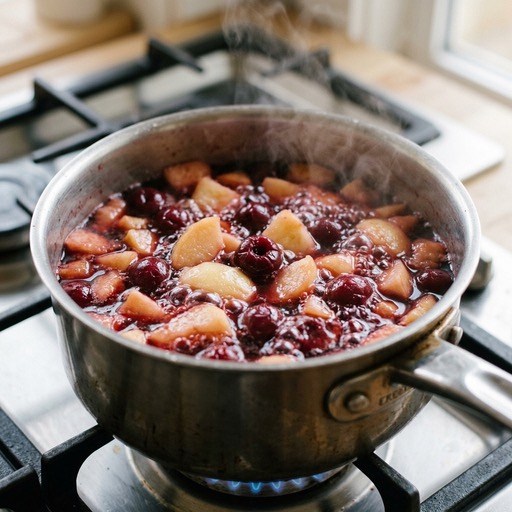 Kirsebær- og Æblepuré — photo 1