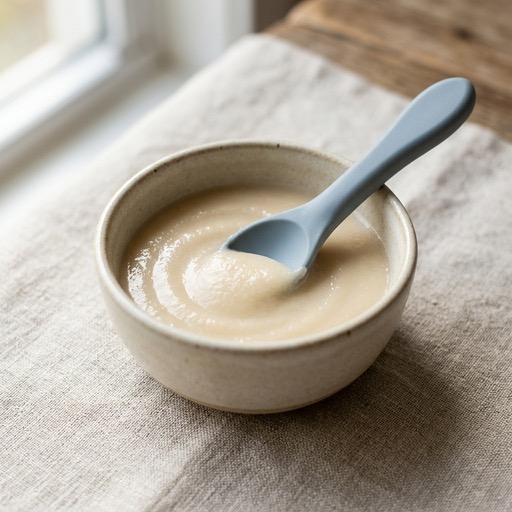 هريس الدجاج والتفاح — baby-led weaning recipe for 6+ months