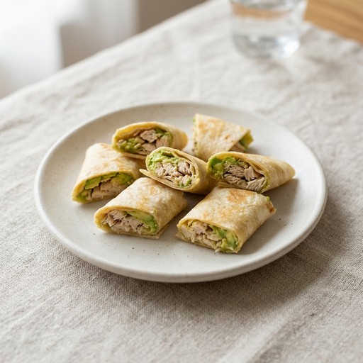 Chicken & Avocado Wrap Strips — baby-led weaning recipe for 12+ months