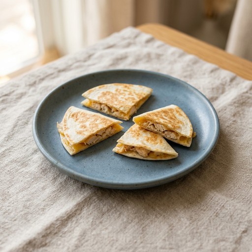 Chicken & Cheese Quesadilla — baby-led weaning recipe for 12+ months
