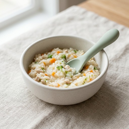 Baby Chicken Risotto — baby-led weaning recipe for 12+ months