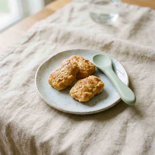 Baked Chicken Sweet Potato Nuggets — baby-led weaning recipe for 6+ months
