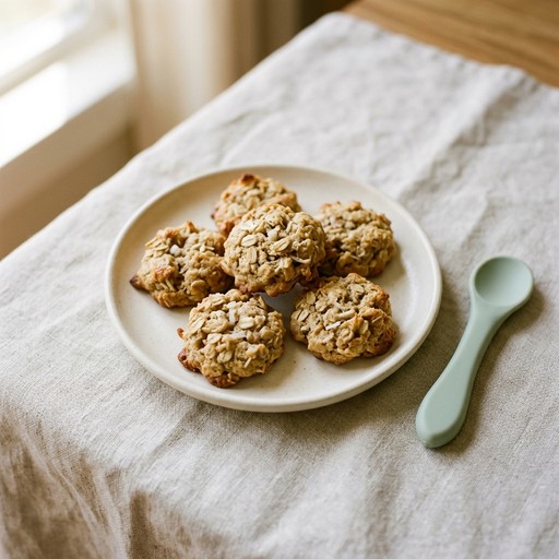 Coconut Oat Cookies — baby-led weaning recipe for 6+ months
