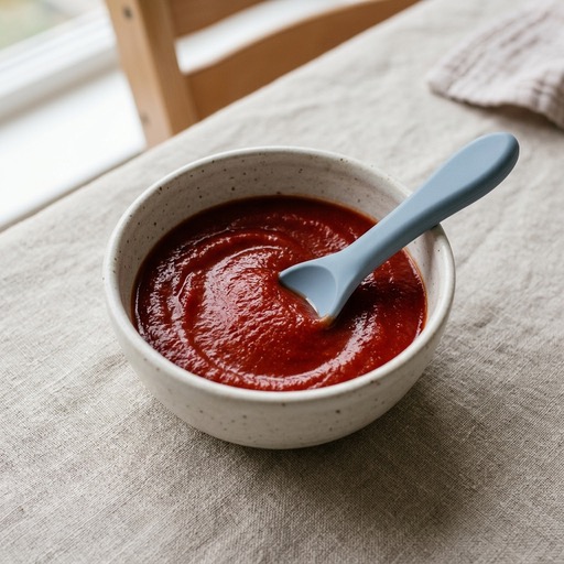 هريس الطماطم المطبوخة — baby-led weaning recipe for 6+ months