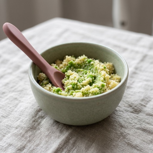 Couscous & Pea — baby-led weaning recipe for 6+ months
