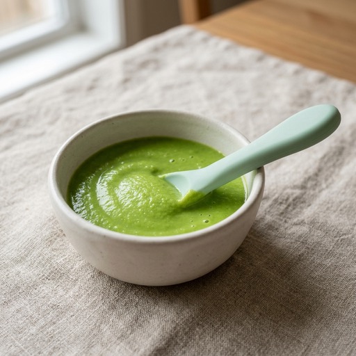 Edamame و البازلاء — baby-led weaning recipe for 6+ months