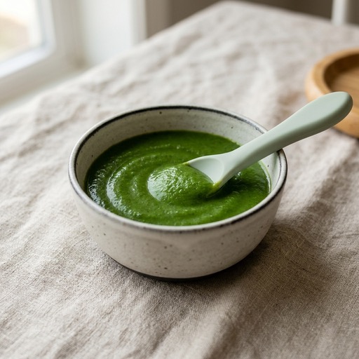 Edamame & Spinach — baby-led weaning recipe for 6+ months