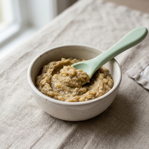 بوريه الباذنجان — baby-led weaning recipe for 9+ months