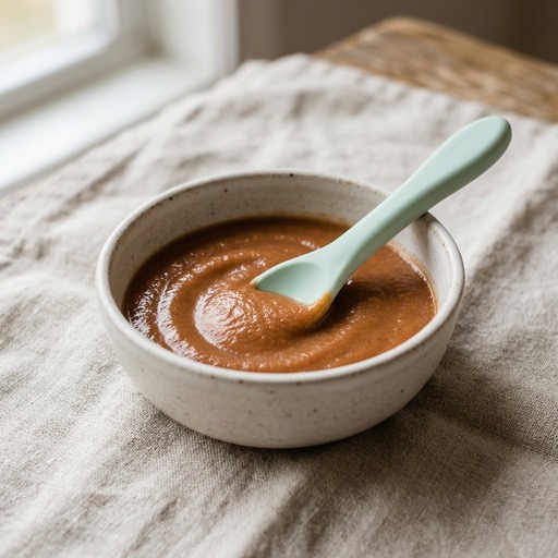 مزيج الباذنجان والطماطم — baby-led weaning recipe for 9+ months