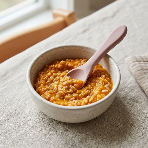 Farro & Carrot — baby-led weaning recipe for 6+ months