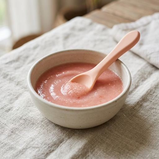 بوريه الجريب فروت — baby-led weaning recipe for 6+ months