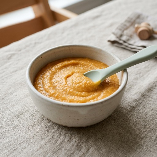 Grits & Sweet Potato — baby-led weaning recipe for 6+ months