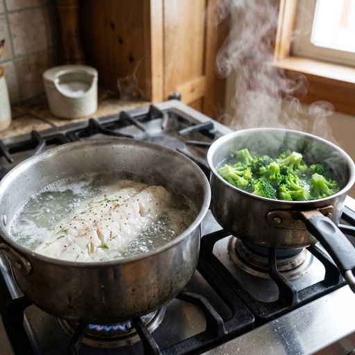 Halibut & Broccoli — photo 1
