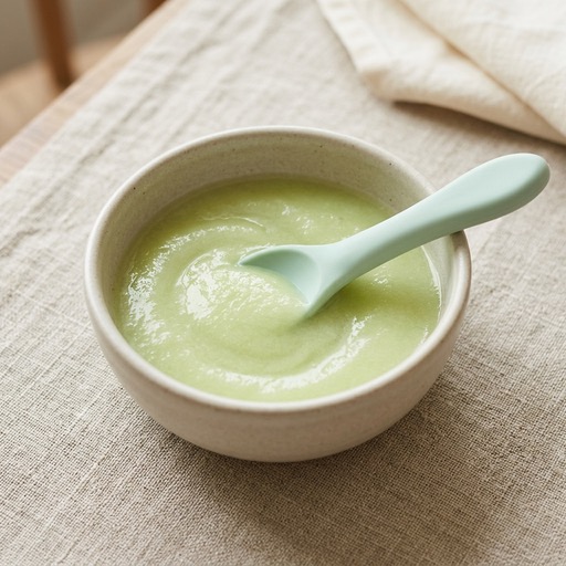 هريس الشمام الأخضر — baby-led weaning recipe for 6+ months