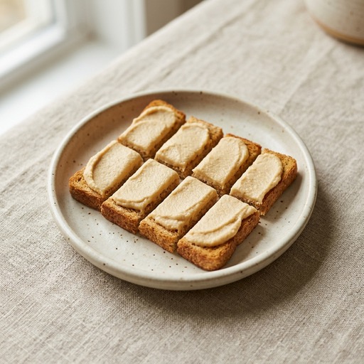 Hummus Toast Strips — baby-led weaning recipe for 6+ months