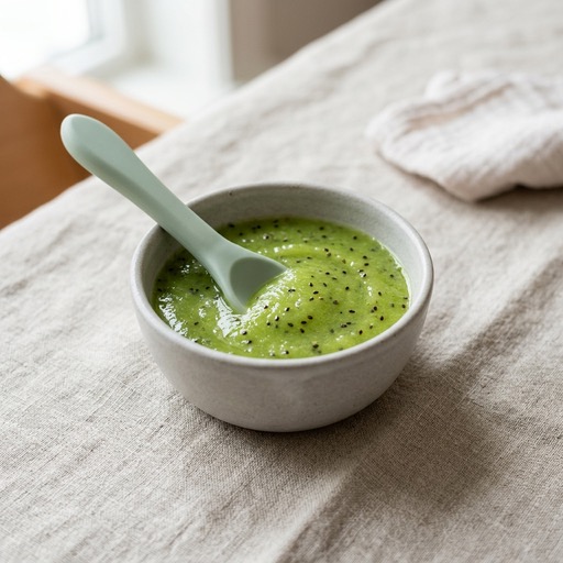 بوريه الكيوي — baby-led weaning recipe for 6+ months
