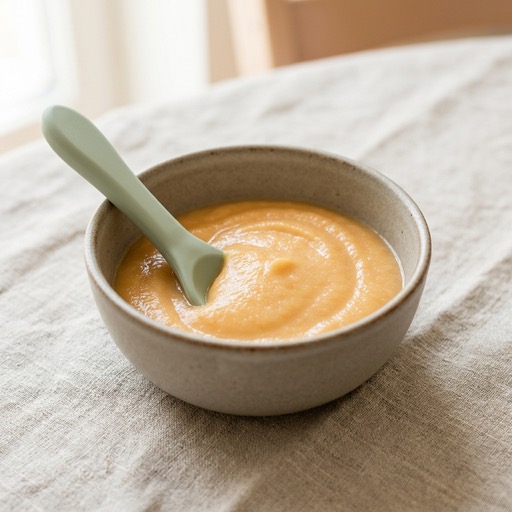 مزيج Kohlrabi والجزر — baby-led weaning recipe for 6+ months