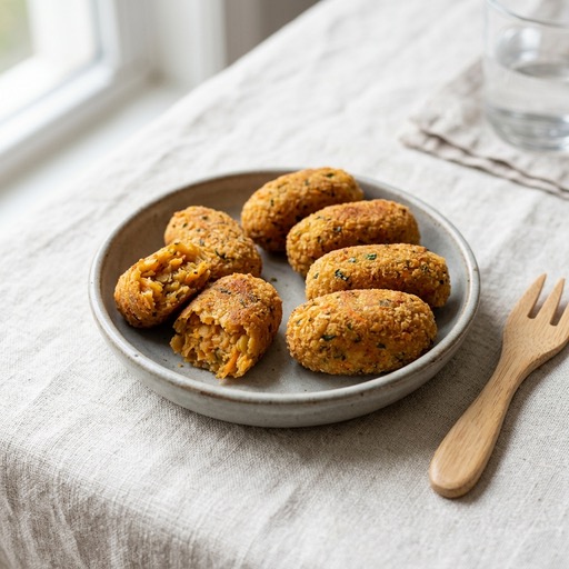 Lentil & Carrot Croquettes — baby-led weaning recipe for 9+ months