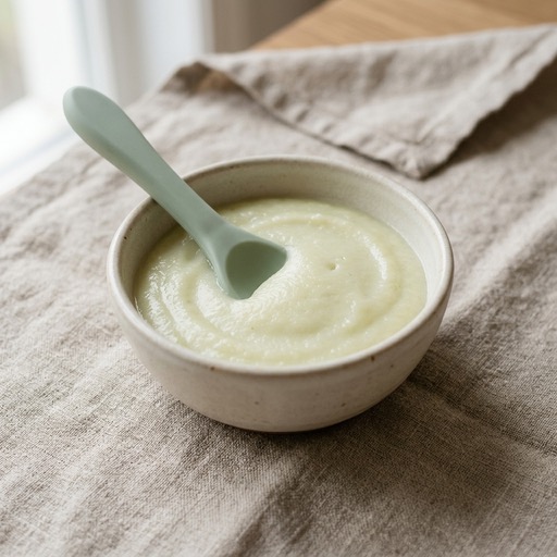 هريس الكراث الخفيف — baby-led weaning recipe for 6+ months