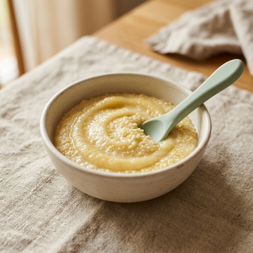 Millet & Pear — baby-led weaning recipe for 6+ months