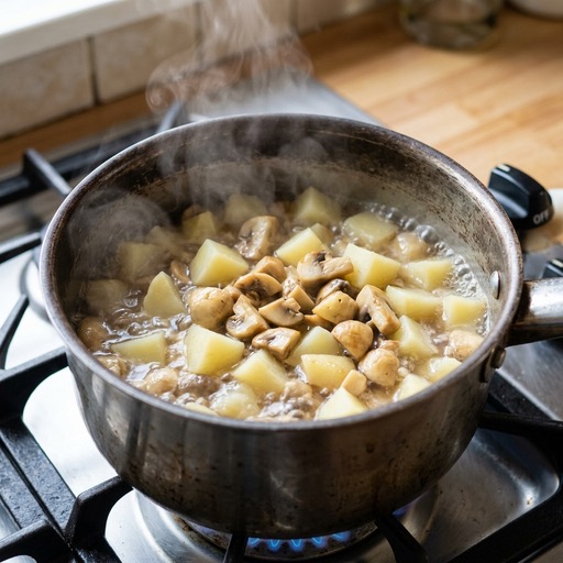 Mélange de champignons et pomme de terre — photo 1