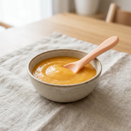 هريس النكتارين — baby-led weaning recipe for 6+ months