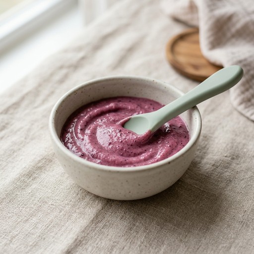 Oatmeal & Blueberry — baby-led weaning recipe for 6+ months