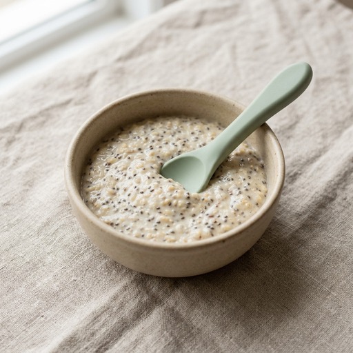 Oatmeal & Chia Seeds — baby-led weaning recipe for 6+ months