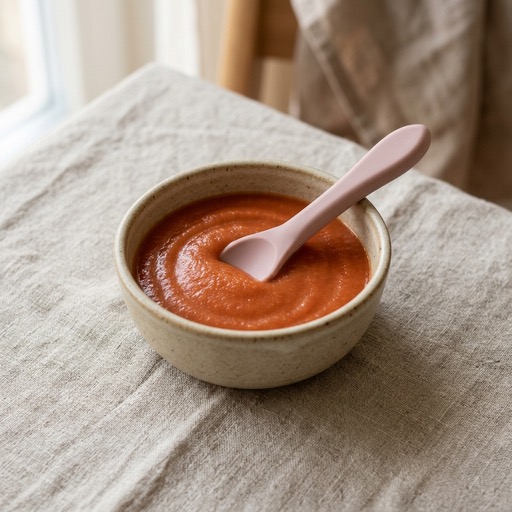 Soft Cooked Pasta & Tomato — baby-led weaning recipe for 6+ months