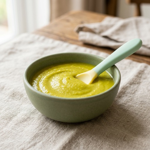 مزيج البازلاء والذرة — baby-led weaning recipe for 6+ months