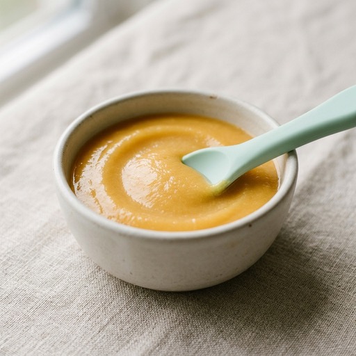 هريس الخوخ — baby-led weaning recipe for 6+ months