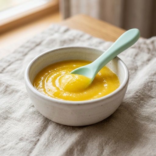 بوريه الأناناس — baby-led weaning recipe for 6+ months