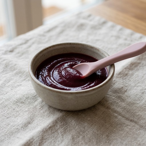 هريس البرقوق — baby-led weaning recipe for 6+ months