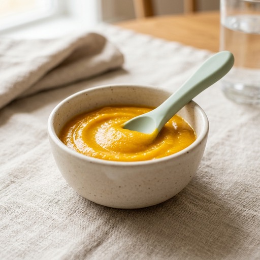 مزيج اليقطين والبطاطا الحلوة — baby-led weaning recipe for 6+ months
